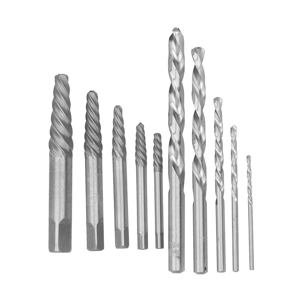 Skruvutdragare Borrsats Vänstergängad Kobolt Brittiskt System Bult Pinnbult Borttagare Röd Järnlåda