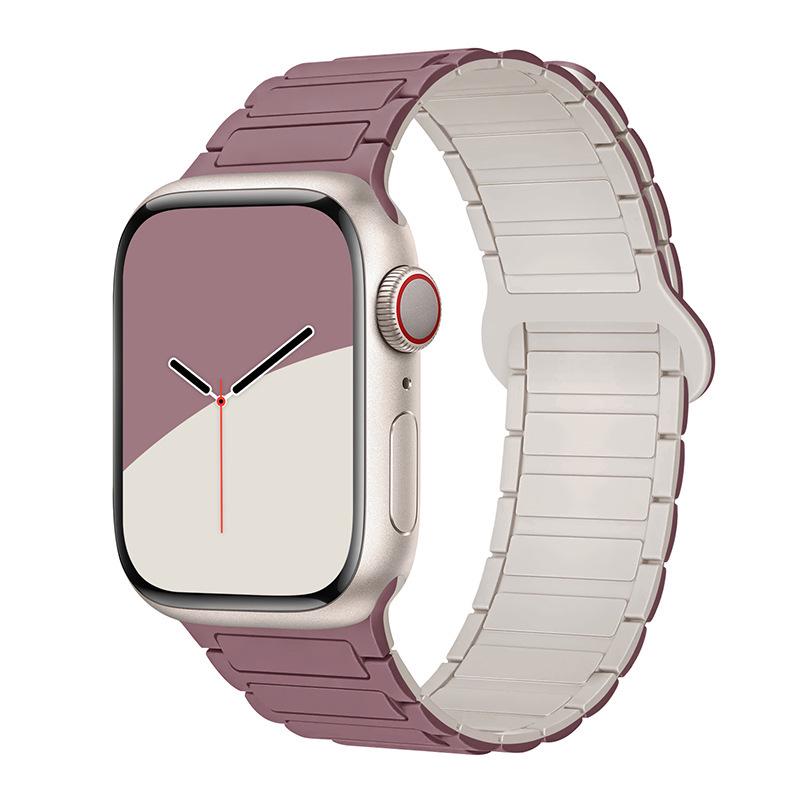 Compatible Silicone Magnetic Strap for Apple Watch Series 8/9 & S10