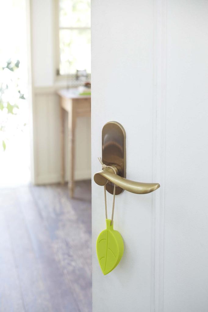 Yamazaki Industrial Door Stopper Leaf Light Green 7626