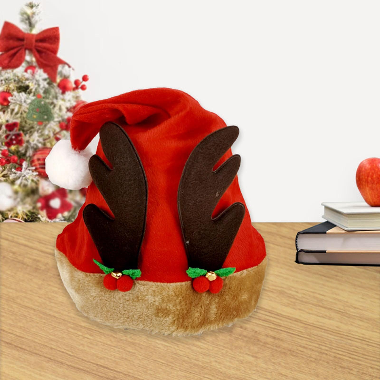 

Однослойная яркая бархатная рождественская шапка с золотым тиснением в виде снежинок, звезд и луны One Size