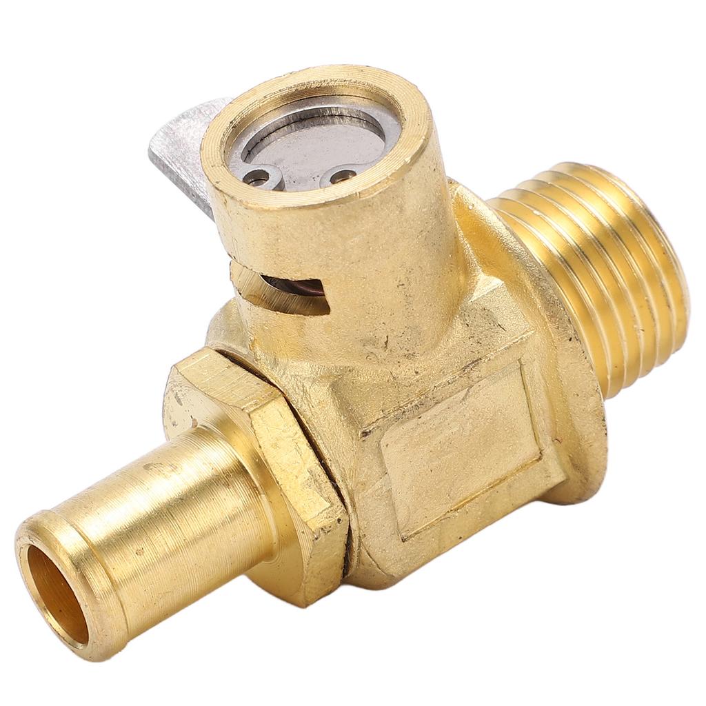 Valvola di Scarico Olio Motore F110N con Clip a Leva LC-10 3/8-18 NPT Ottone Funzionamento One Touch per Furgone Auto Camion Leggero