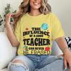 The Influence Of A Good Teacher Can Never Be Erased Tshirt Teacher Appreciation Graphic Tee Unisex Unisex Tops Back To School Gift