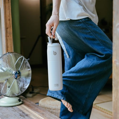 BOTTLE BOTTLE 1 Liter Water Bottle, Large Capacity (1000ml), with Straw, Direct Drinking, Insulated, Vacuum Insulated, Handle, Stylish, Stainless Stee