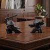 2PCS 3D Printed Samurai Incense Holder Samurai Figurine Incense Stick Burner Desktop Decor