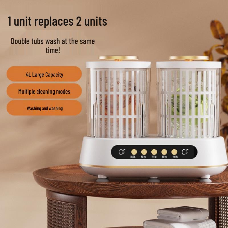 Lazy Person 2L Mini Washing Machine for Underwear and Socks - Fully Automatic and Portable