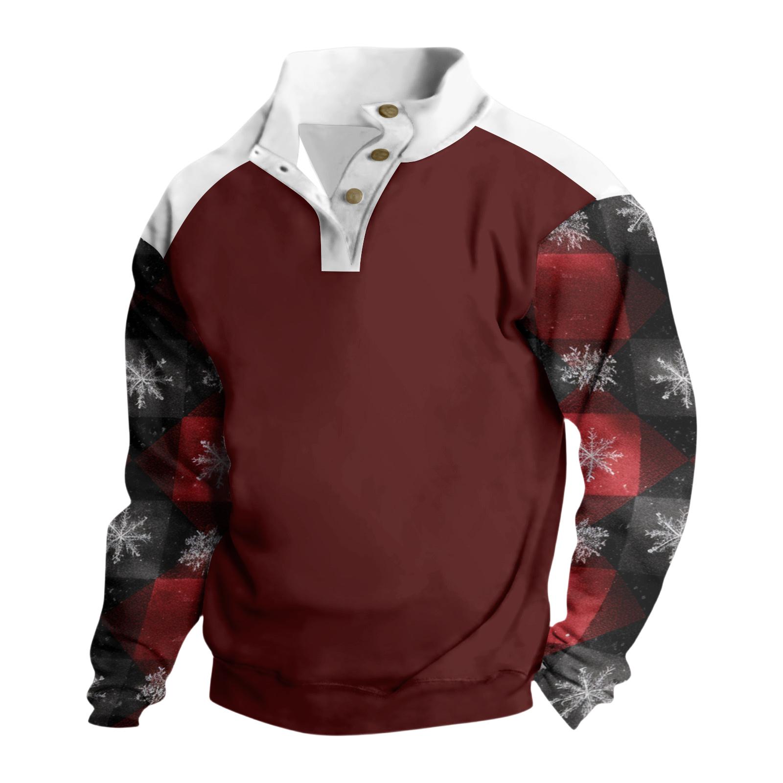 

Мужская флисовая толстовка, повседневная, с длинным рукавом S винный