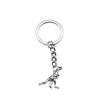 Medical Caduceus Charm Dragon Anime Keychain Hospital Souvenir 28mm Ring