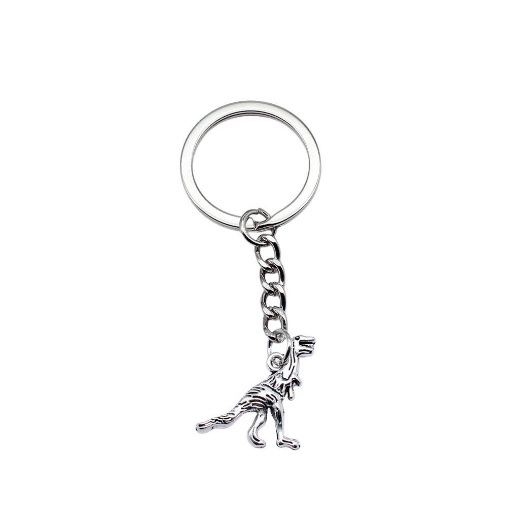Medical Caduceus Charm Dragon Anime Keychain Hospital Souvenir 28mm Ring
