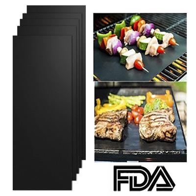 1m 2m 4m with Cut Strips Teflon BBQ Non-stick Black Grill Mat BBQ Tools