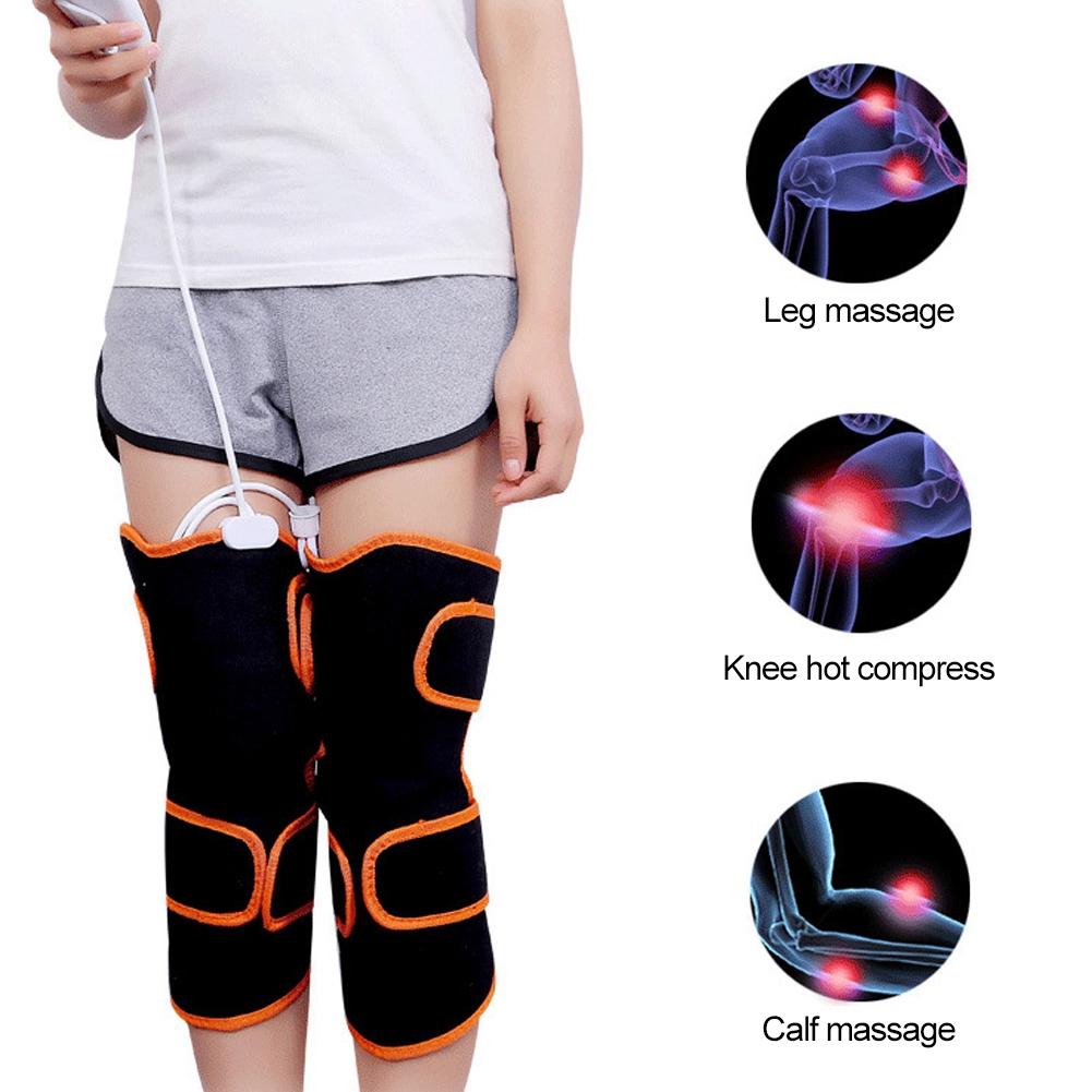 Electric Heated Arthritis Knee Pad Leg Massager Warm Heating Therapy Massager UK 220V