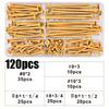 100/120/200Pcs Star Flat Head Rust Resistant Wood Fasteners Repair Tools Coarse Thread Deck Self Drilling Screws