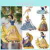 Festive 8cm Christmas Disney Princess Acrylic Cartoon Pendant Ornaments Xmas Tree Hanging Decor