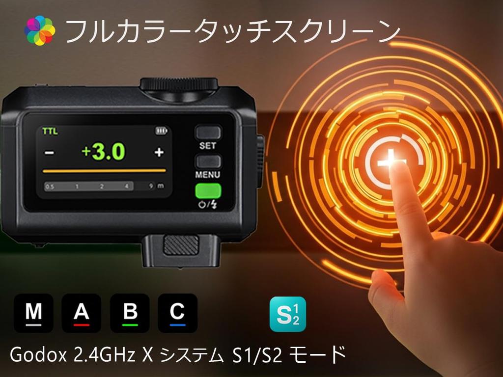 Godox iT30Pro N Camera Touchscreen Color TTL Camera Compact Yet 560 Full Wireless Master and Slave Optical Compatible with Nikon 120g Weight Japanese