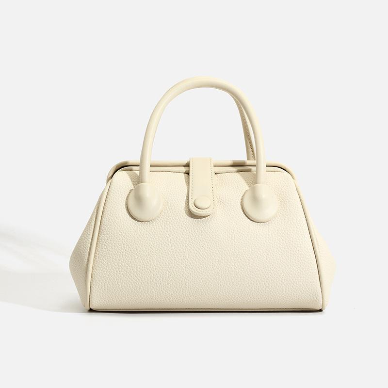 

Handbag, Niche, High-end, Pillow Bag, Spring New Item, Soft Leather, Fashionable, Large Capacity, Mom Bag, Clip Bag белый