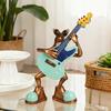 Violin Ornament Smooth Surface Frog Violin Design Resin Mini Sculpture Classic Artistic