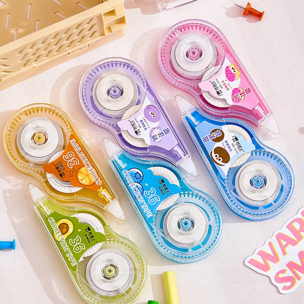 Cartoon Correction Tape for Students - Easy-to-Use, Smooth, No-Break, Large Capacity, Ideal for Girls