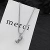 Chic Personalized Milk Bottle Pendant Necklace - Hip Hop Street Style Unisex Children's Fashion Accessory