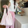 Large Capacity Flower Embroidery Vest Bag Fresh Color Shoulder Bag Vacation Tote Bag  Shopping