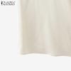 ZANZEA Women Bows Collar Summer Sleeveless Tank Tops