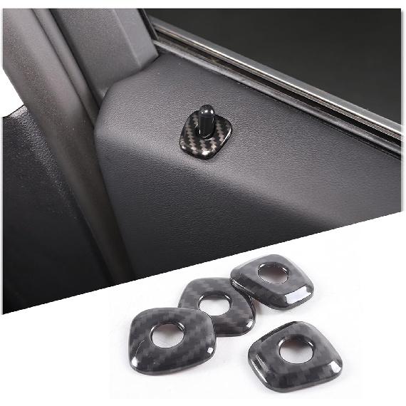Car Door Lock Cover Trim Stickers Compatible with BMW X1 U11 2023 2024 Car Door Lock Pin Panel Frame Cover Decal Interior Trim Protection