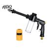 Multi Spray Mode Nozzle Garden Hose with Foam Cannon 3 Modes High-Pressure Water Flow Control Nozzle Heavy Duty Booster for Car Washing Outdoor