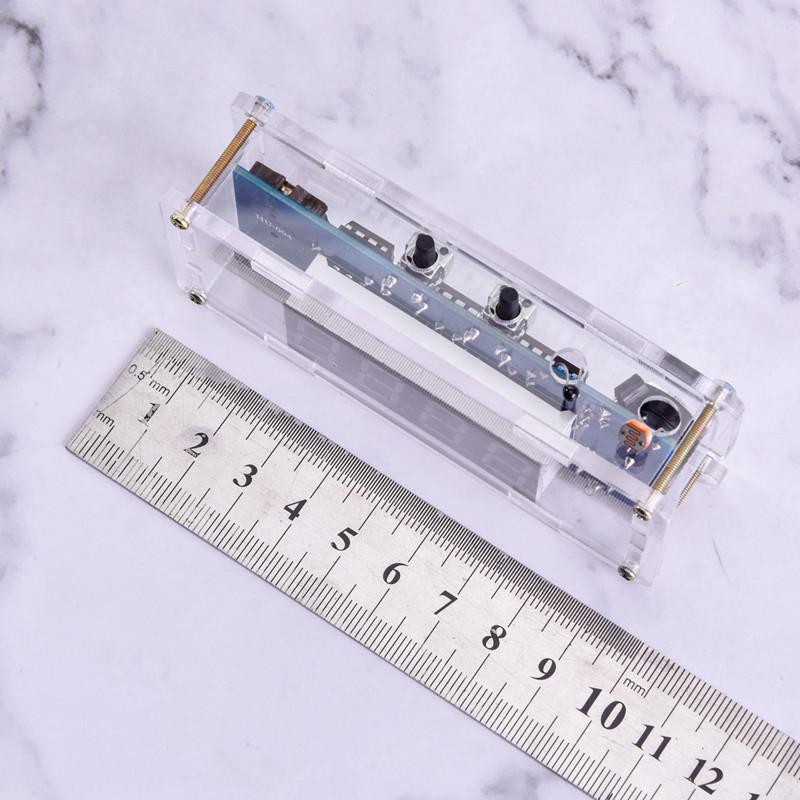 DIY LED Clock Kit: 51 Microcontroller, Light-Controlled, Temperature Display