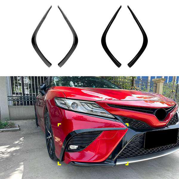 Vordere Windabweiser Aufkleber für 2018-2020 Toyota Camry 8. Generation Stoßstangen Spoiler (1 Paar)