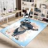 1PC Cow Flower Non-Slip Floor Carpet Compatible for Office&Living Room&Dining Room - Flat-Weave Machine- Soft & Pattern-E297