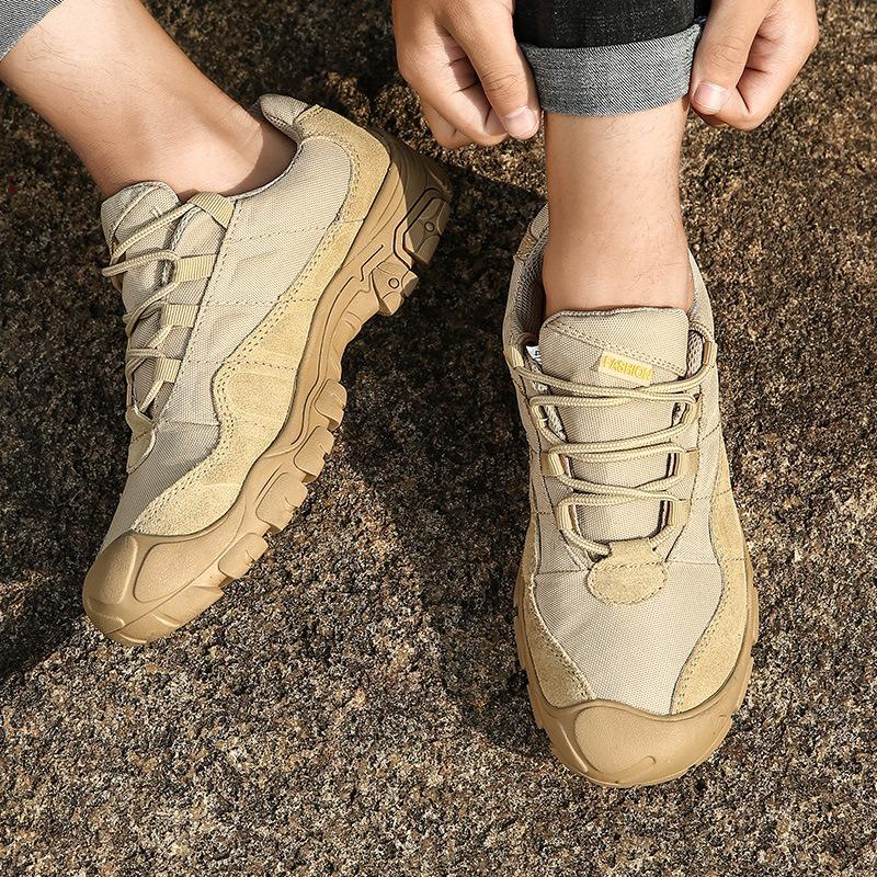 New Men's Shoes Spring and Autumn Outdoor Hiking Shoes Men's Non-slip and Wear-resistant Hiking Shoes Breathable Sports and Leisure Hiking Shoes