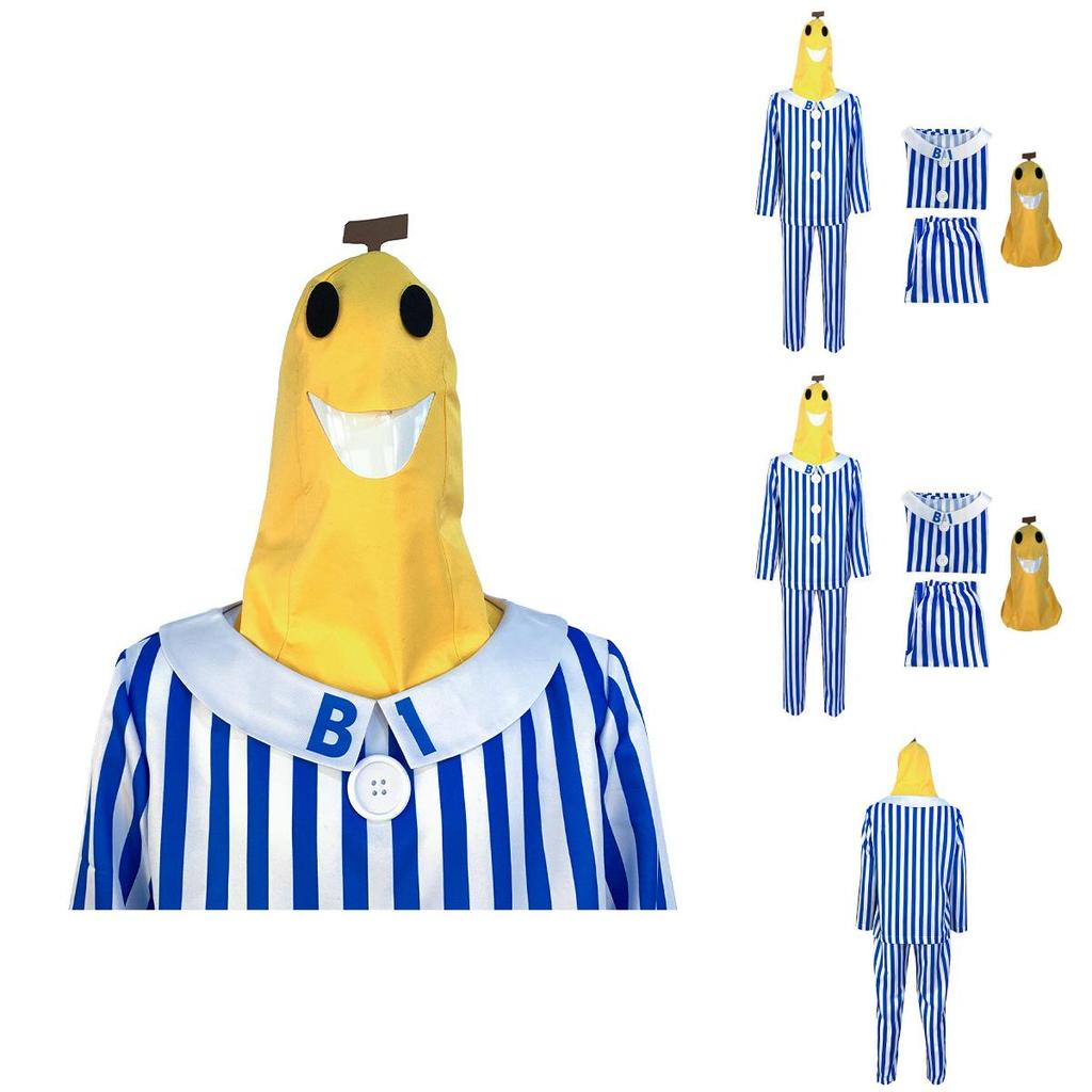 Halloweenský Cosplay Kostým pro Dospělé Unisex Pyžamo Banánový Muž Pro Hry Animaci Role Play A Divadelní Představení