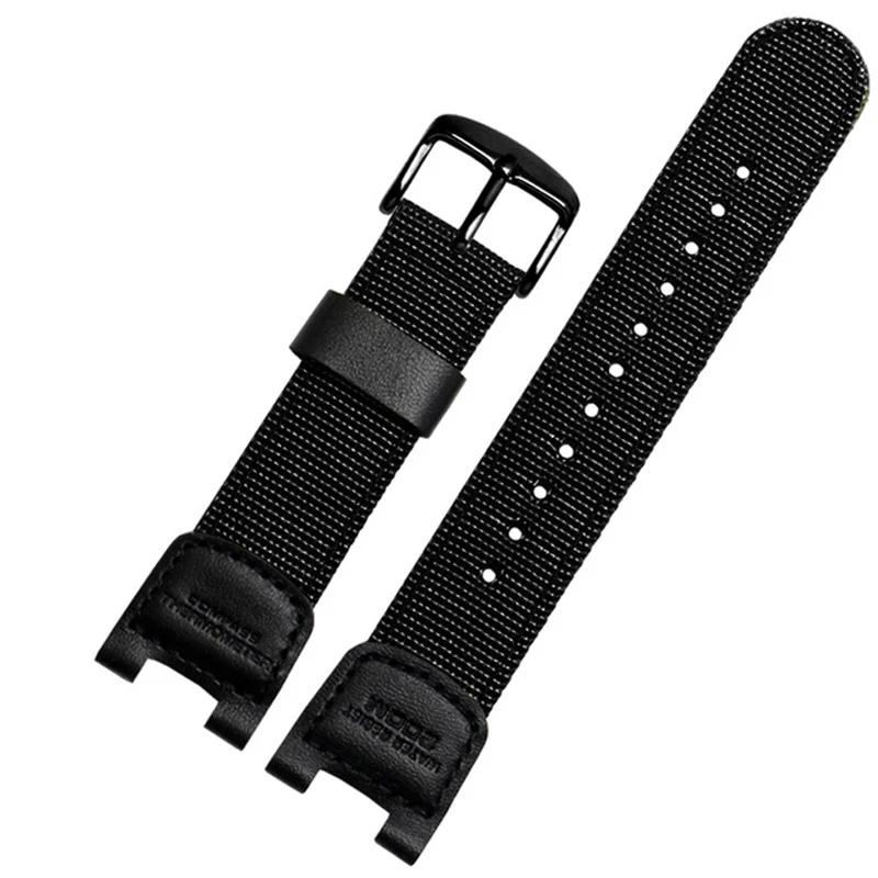 Canvas watch bracelet Band for casio g-shock SGW-100-1V SGW-200 100B GW-3500B 3000B Sport Nylon Waterproof Strap Notch watchband