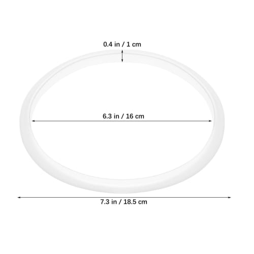 PartyKindom Silicone Sealing Ring Compatible with Instant Cookers and Pressure Cookers, Replacement Part, Silicone Gasket Seal Ring for 16cm Pot Inner