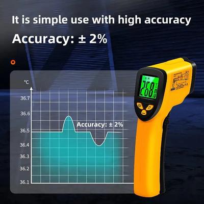 BSIDE H1 Infrarot-Thermometer Hintergrundbeleuchtung Großer Bildschirm Hohe Präzision Laserpositionierung 550 Grad Berührungsloses Thermometer 1 Stück