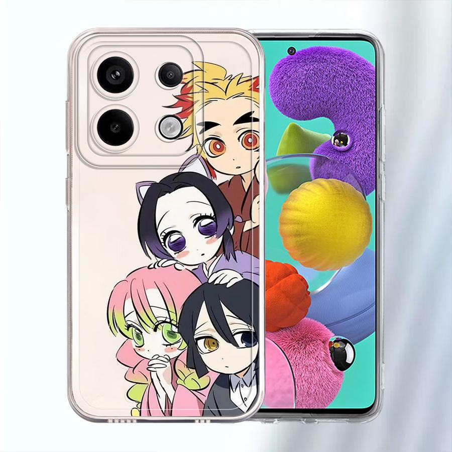 

Мягкий чехол-бампер D-Demon S-Slayer для Xiaomi Redmi Note 14 Pro Plus 12 11 13C 9 10 Note 13 14C 12S 11S A4 10S Redmi Note 10 Pro