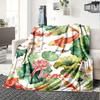 Koi Fish And Lotus Flower Home Blankets Comfortable Soft Lightweight Multipurpose Blanket For Picnics Sofas Offices Beds Living Rooms Perfect Gift For