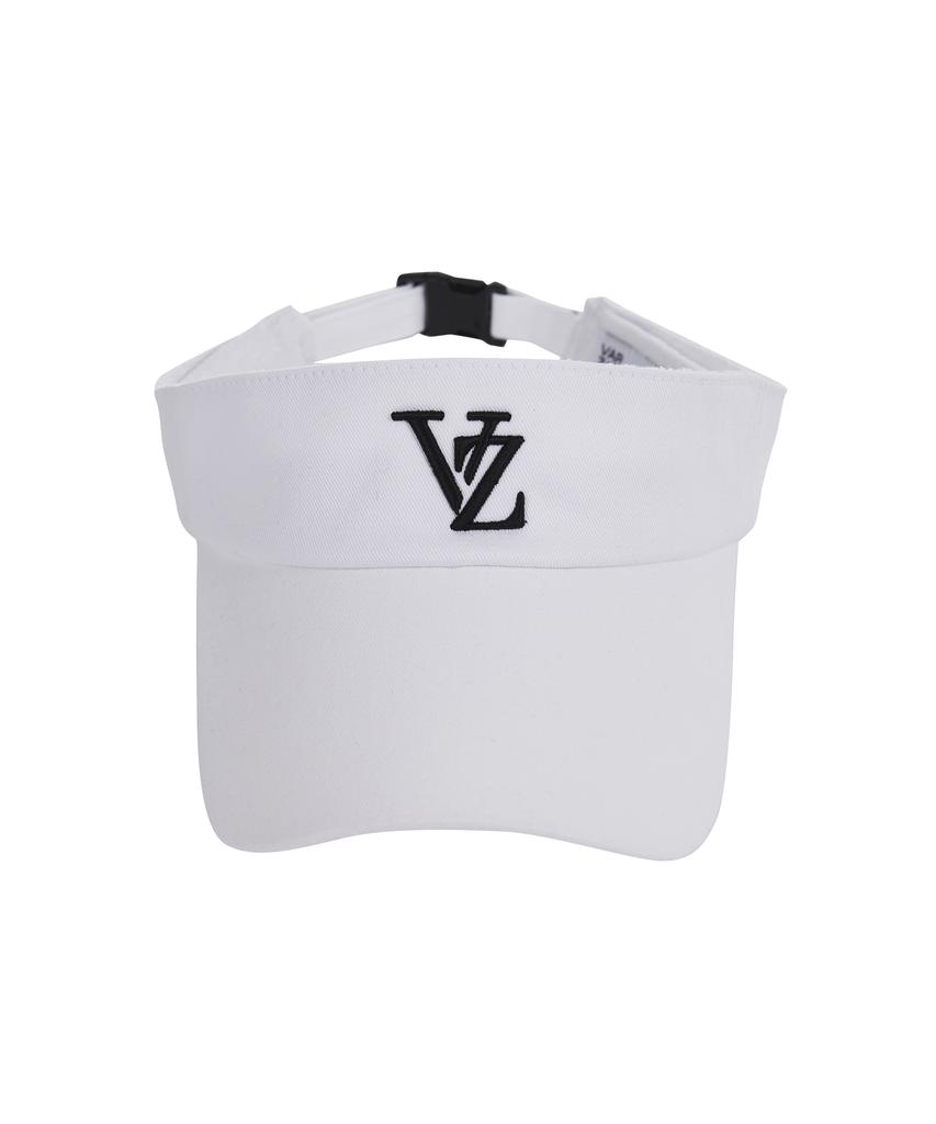 Bajal 3D Monogram Logo Oversized Sun Cap White