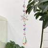 Crystal Snowflake Decoration 6Pieces Acrylic Snowflake Christmas Ornaments Rainbow Car Pendants Winter Clear Icicle Drop For