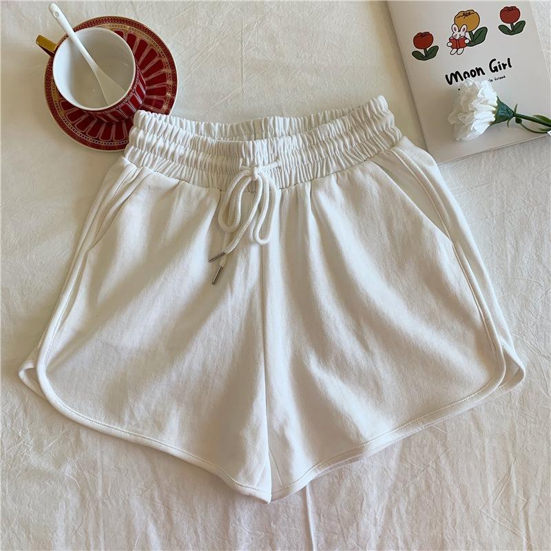 Korean Version of High Waist Casual Wide Leg Pants Ins Students Loose Thin Sports Hot Pants