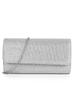 Women's Evening Bag: Handheld or Crossbody with Shiny Stitching Details