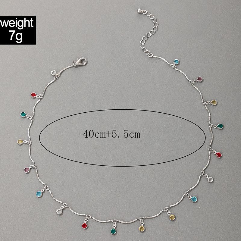 Bohemia Double Layer Daisy Clavicle Chain Necklace for Women Colorful Flower Starfish Pendant Metal Chain Choker Party Jewelry