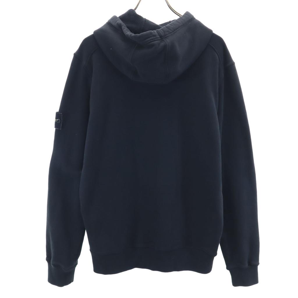 STONE ISLAND Made In Romania Long Sleeve Parker M Black Back Brushed Men's Used