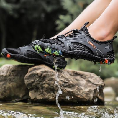 Sapatos aquáticos respiráveis de secagem rápida para homens, mulheres, casais, praia ao ar livre, cinco dedos, natação, caminhadas, vadear, tênis upstream