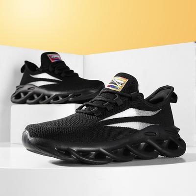 Sneakers Men's Twist Sole Large Size Men's Shoes 2024 Early Autumn Mesh Breathable Soft Sole Running Student Sports Tide Shoes