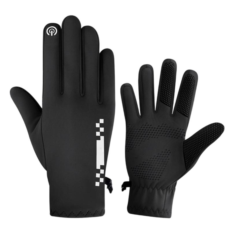Winter Riding Gloves Cycling Gloves Touchscreens Enabled Windproof Thermals Insulation Silicone Grip For Enhances Safety