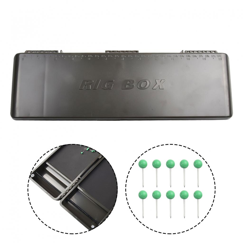 Large Rig Safe Plastic Rig Magnetic Fishing Storage Box  carp fishing box 34.5cm