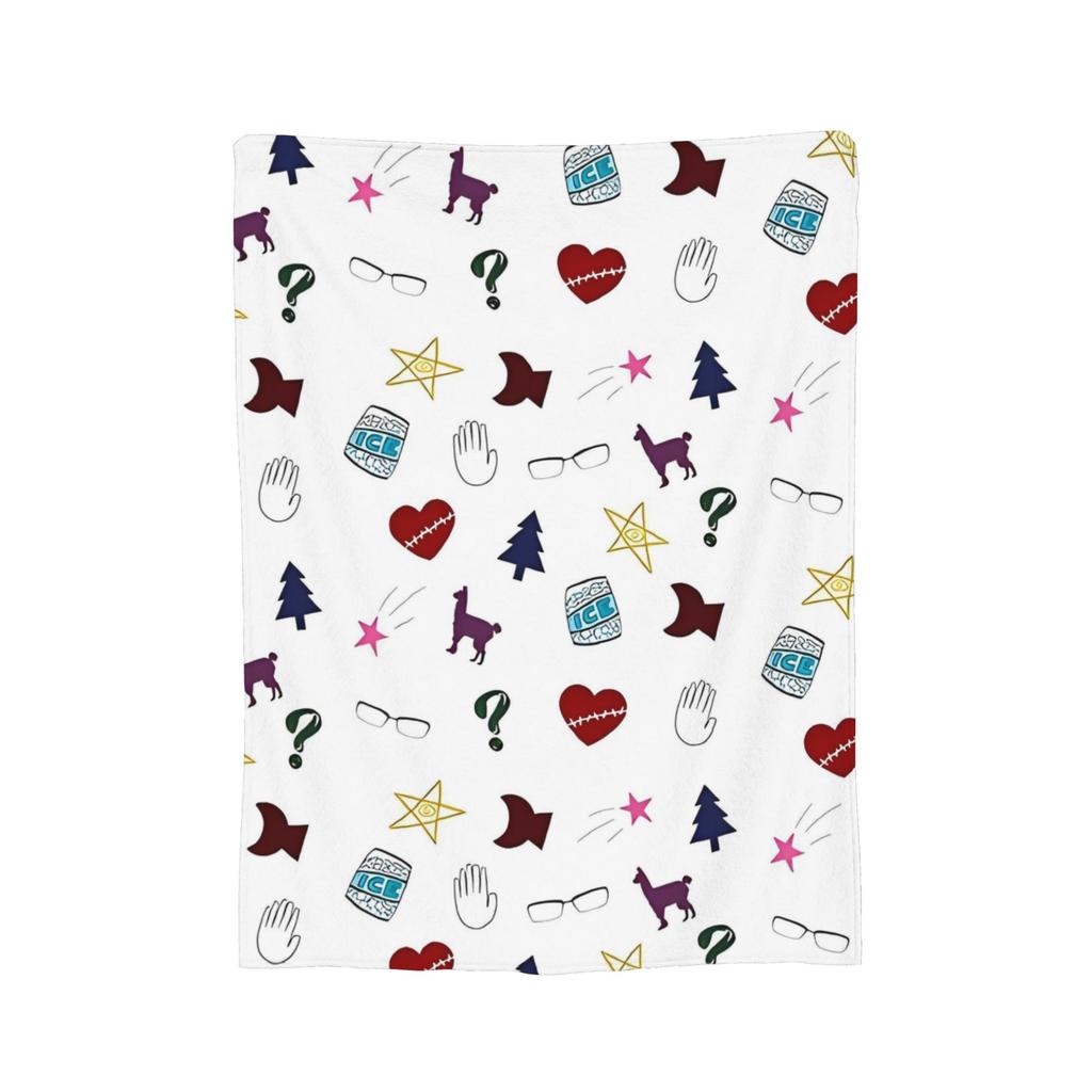 Gravitys Falls Fleece Throw Blanket Bill Cipher Mystery Blankets for Bedding Couch Lightweight Thin Plush Thin Quilt,
