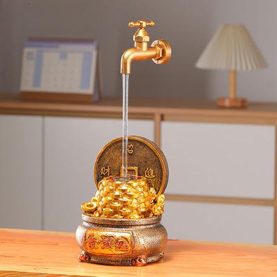 Füllhorn Wassererzeugende Ornamente Zirkulierendes Wasser Chinesischer Stil Einfach Haushalt Büro Kreativ Schreibtisch Harz Dekoration
