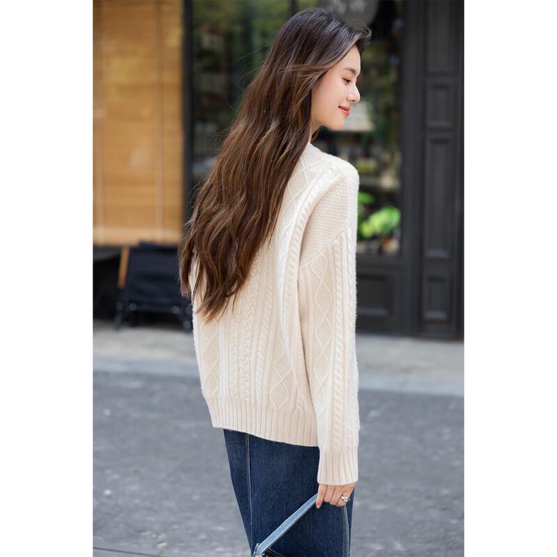 Mocana Women's Jacquard 100% Wool Sweater