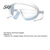 Silicone Frame Goggles Children Swim with Earplugs Waterproof No Leakage Anti-Fog UV Pressure-free Protection Boys Girls Wide View Diving Snorkeling