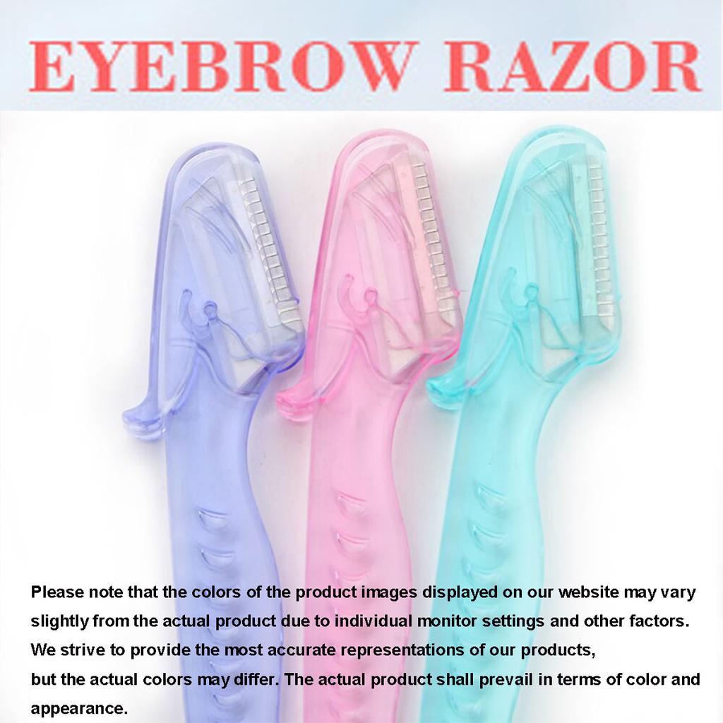 Precision Eyebrow Razor Trimmer: Disposable Facial Hair Shaper Remover 3 CountTool for Gentle Hair Removal, Brow Shaping, and Smooth Skin.